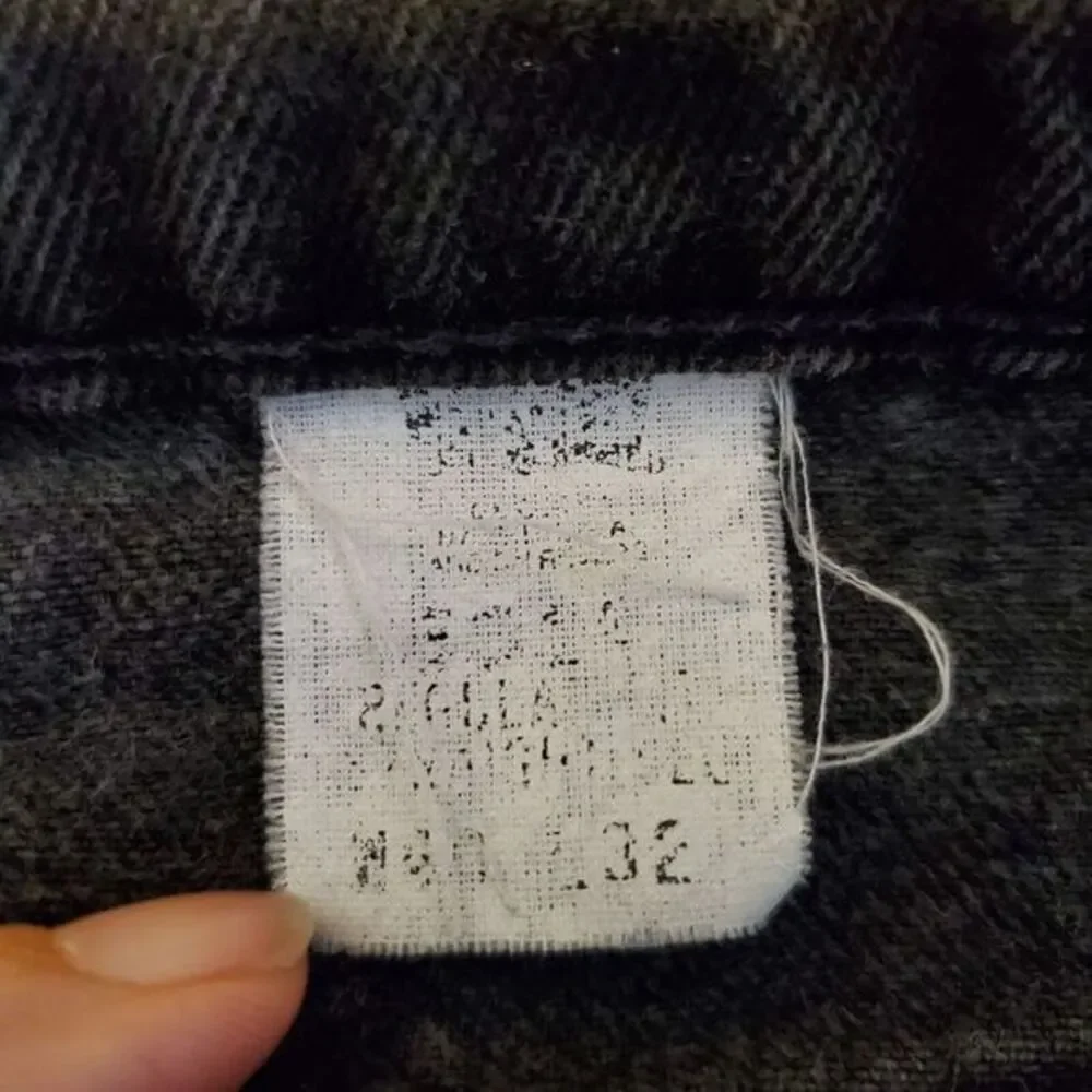 Vintage Levis Jeans Mens 40x32 Black Regular Straight Orange Tab 90s Made In USA
